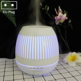 400ml Hollow-out LED Humidifier Wood Grain Air Purifier Aromatherapy Machine with Colorful LED Light, AU Plug, EU Plug, UK Plug, US Plug